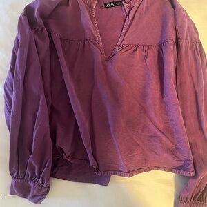 Zara Violet Blouse for Women